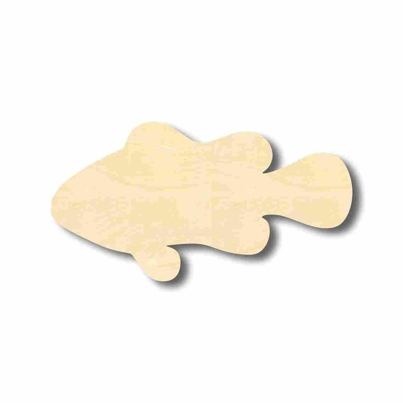 Unfinished Wood Clownfish Shape - Ocean - Animal - Craft - up to 46" DIY