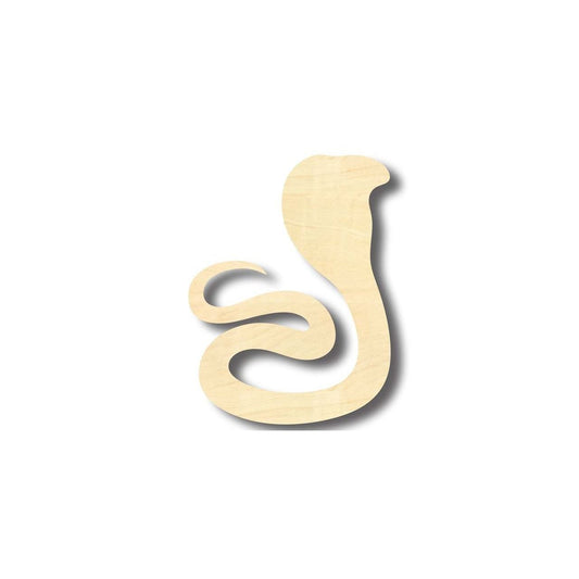 Unfinished Wood Cobra Snake Shape - Animal - Wildlife - Craft - up to 46" DIY
