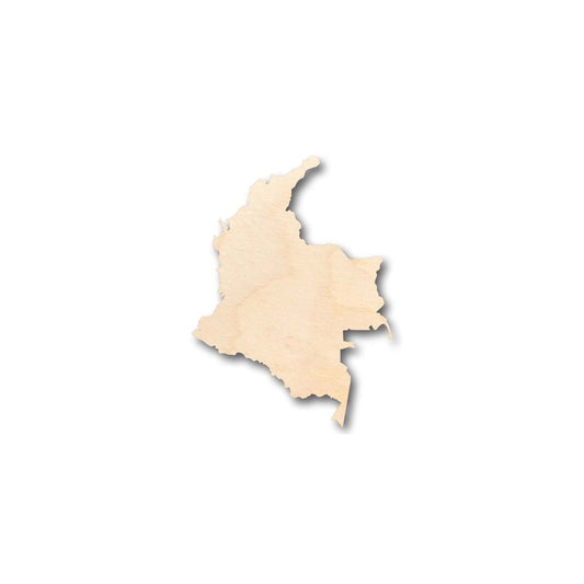 Unfinished Wood Colombia Shape - Country - Craft - up to 46" DIY