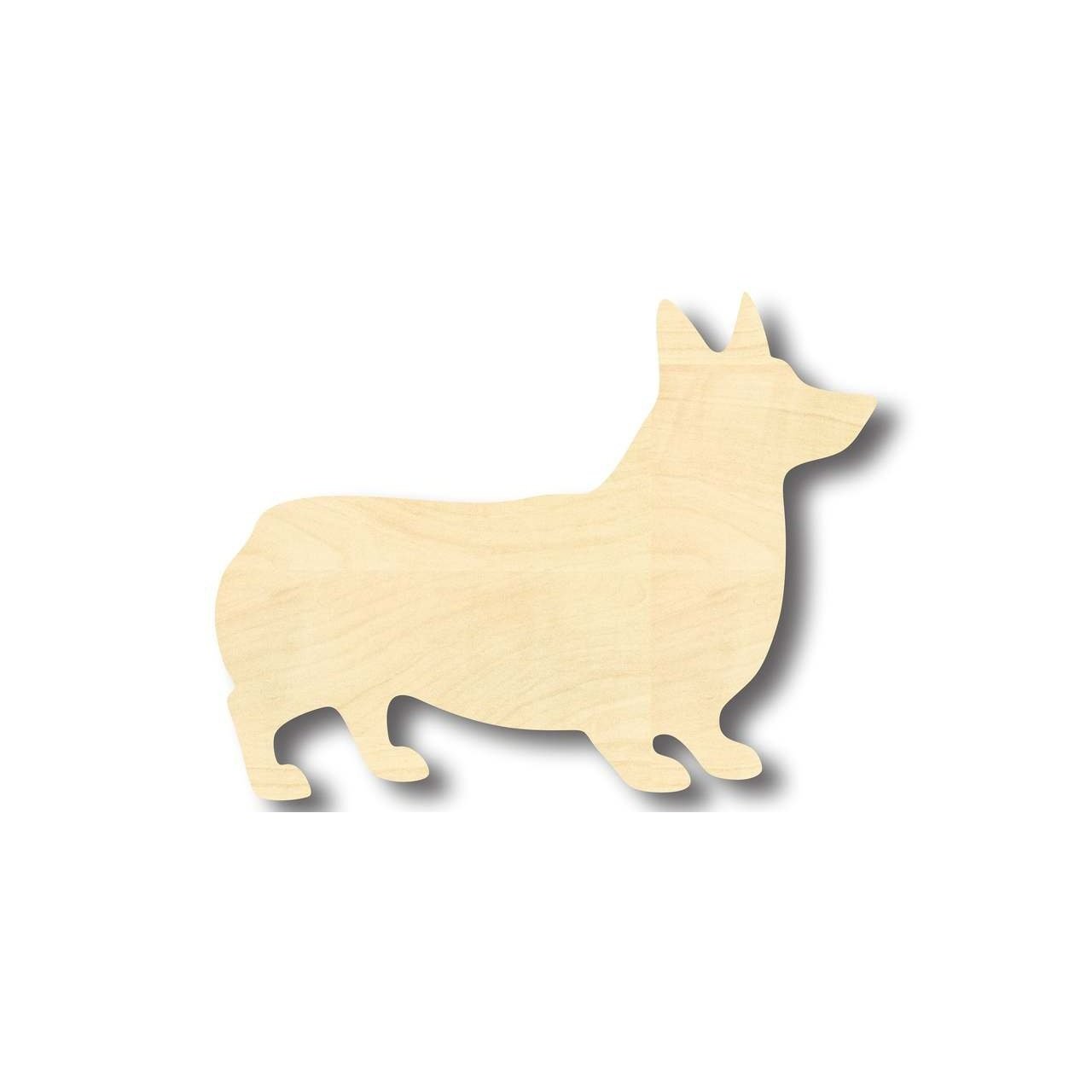 Unfinished Wood Corgi Dog Shape - Animal - Pet - Craft - up to 46" DIY