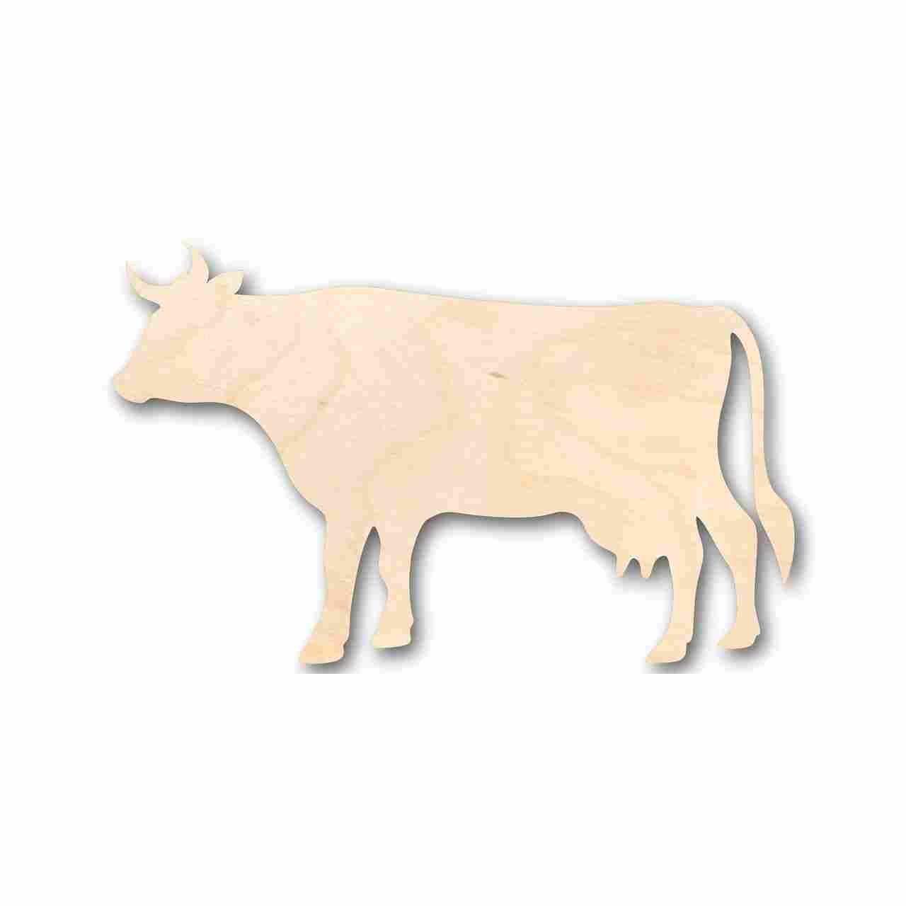 Unfinished Wood Cow Shape - Farm Animal - Craft - up to 46" DIY