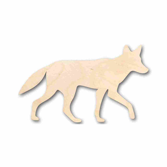 Unfinished Wood Coyote Shape - Animal - Craft - up to 46" DIY