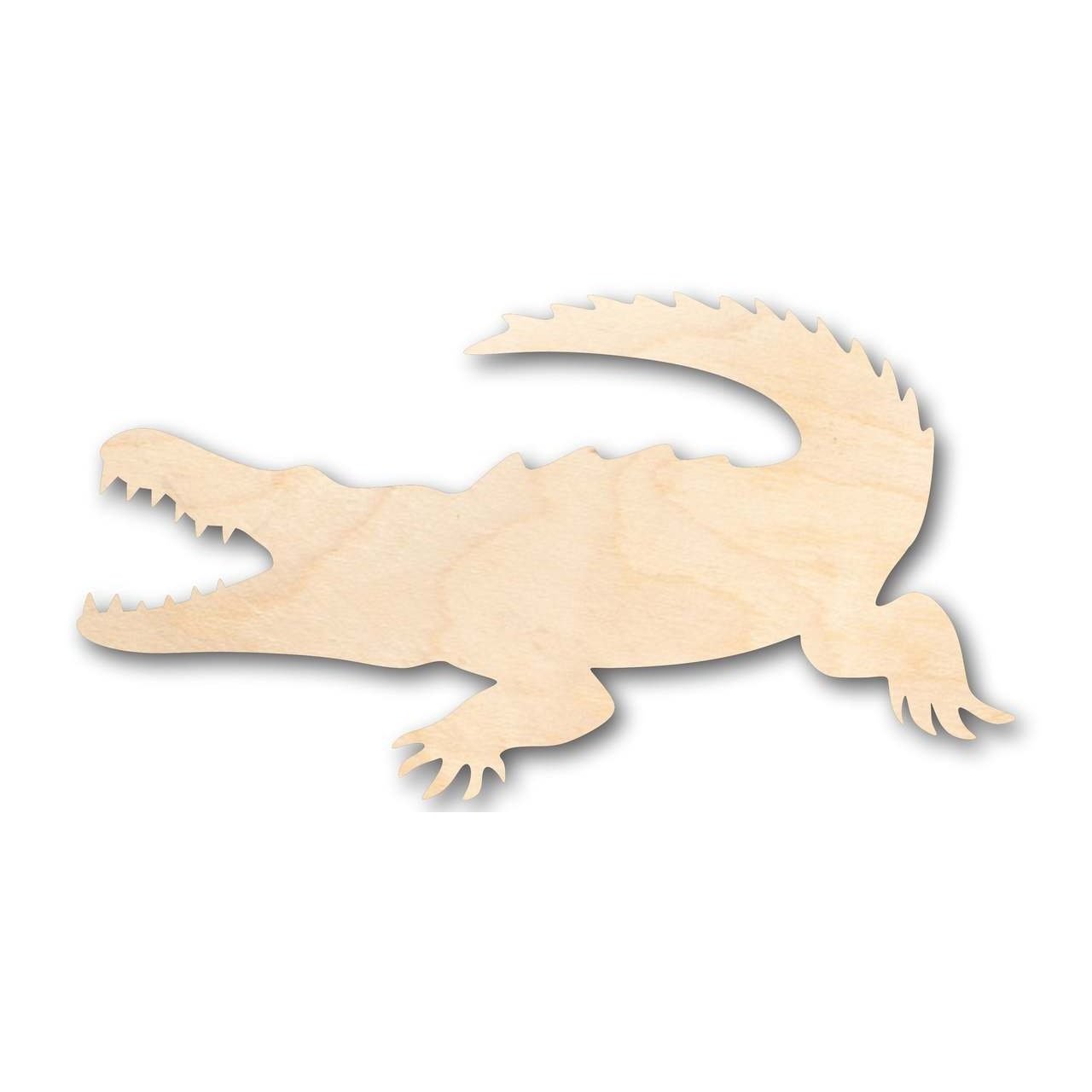 Unfinished Wood Crocodile Shape - Animal - Craft - up to 46" DIY