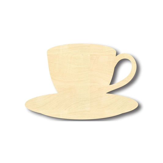Unfinished Wood Cup of Tea Shape - Kitchen - Craft - up to 46" DIY