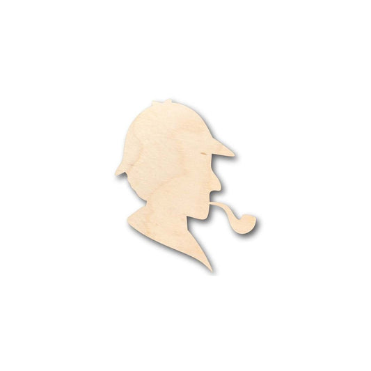 Unfinished Wood Detective Shape - Craft - up to 46" DIY