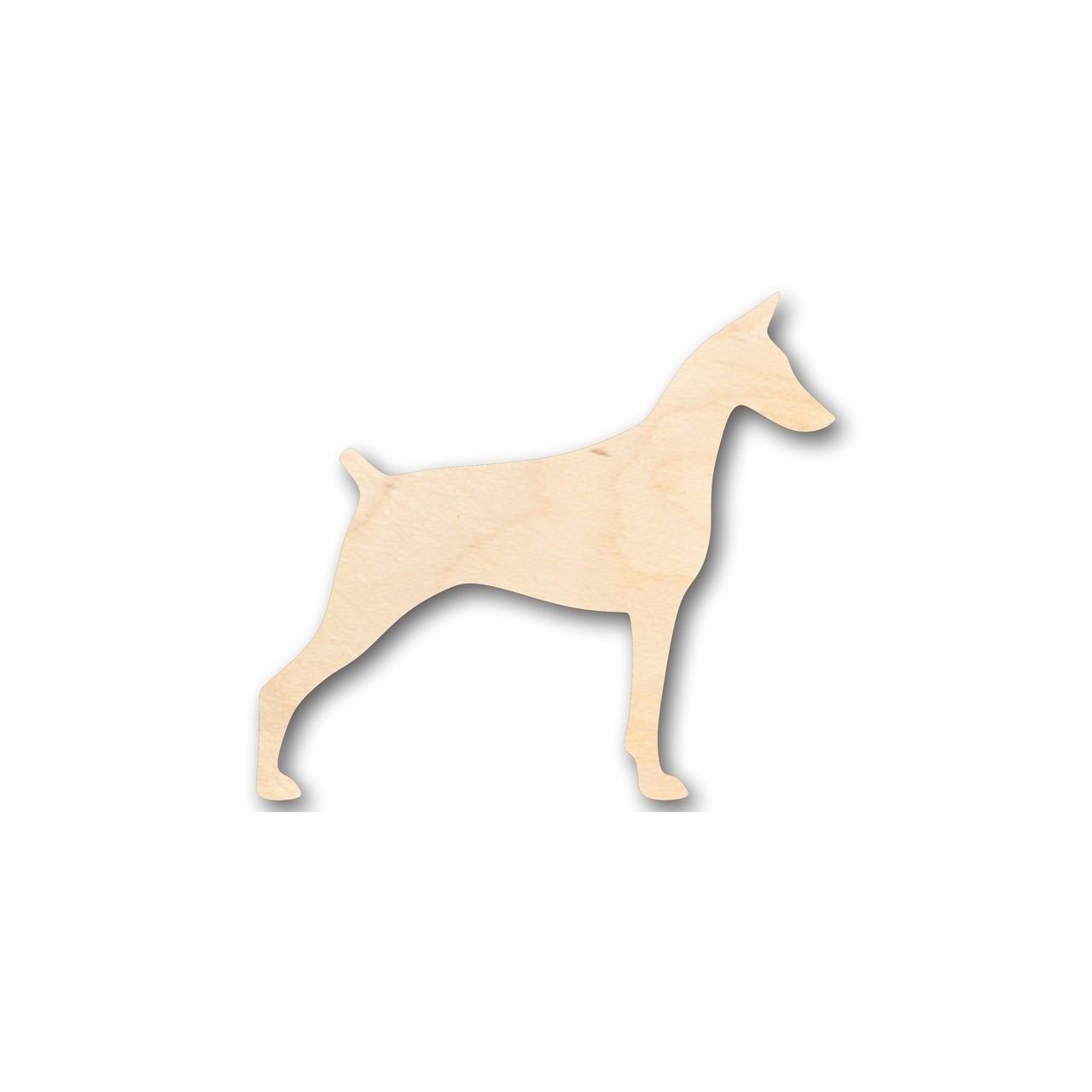 Unfinished Wood Doberman Dog Shape - Animal - Pet - Craft - up to 46" DIY