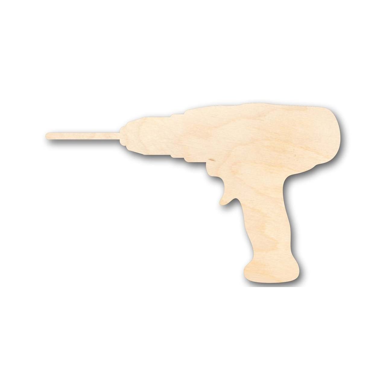 Unfinished Wood Drill Shape - Tool - Craft - up to 46" DIY