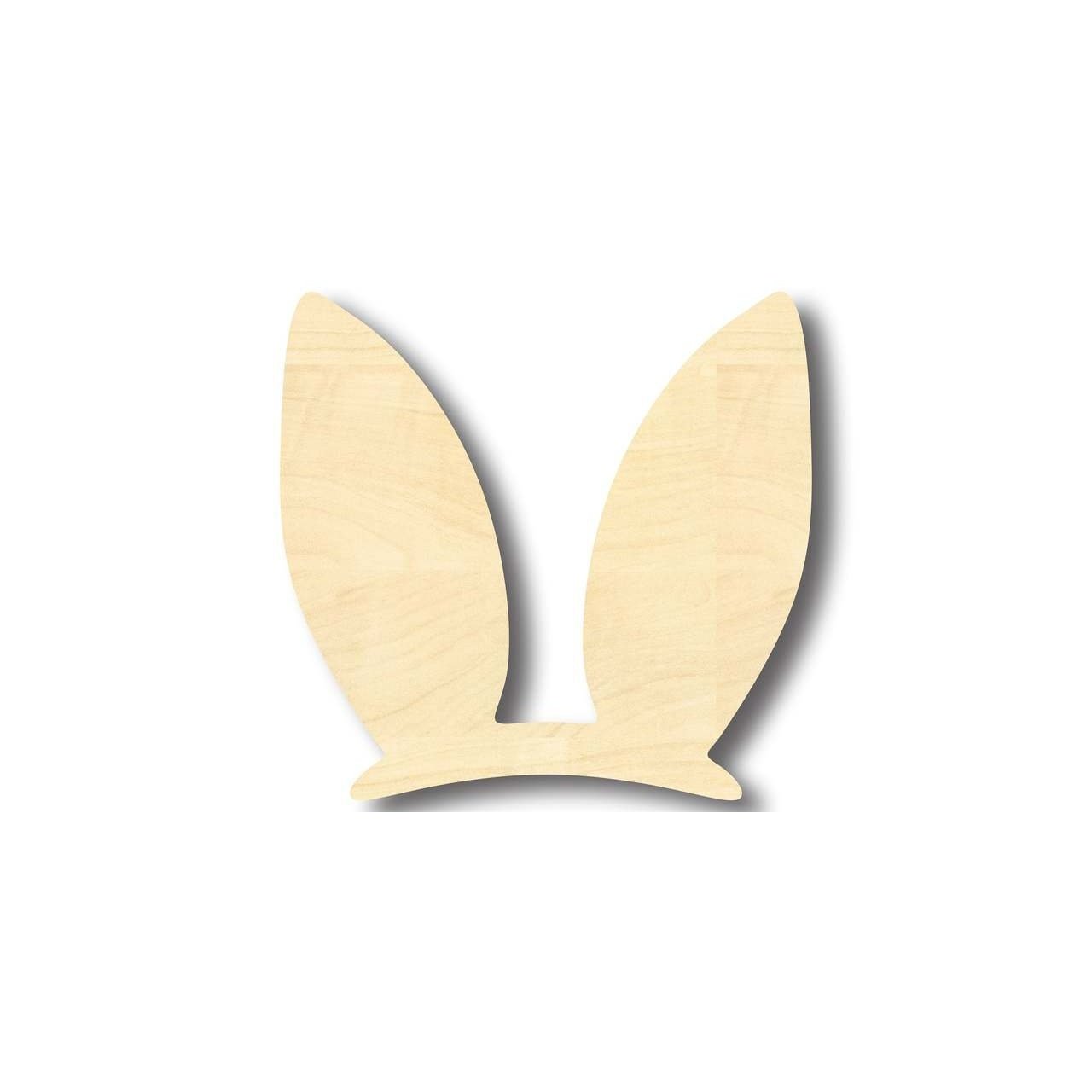 Unfinished Wood Easter Bunny Ears Shape - Craft - up to 46" DIY