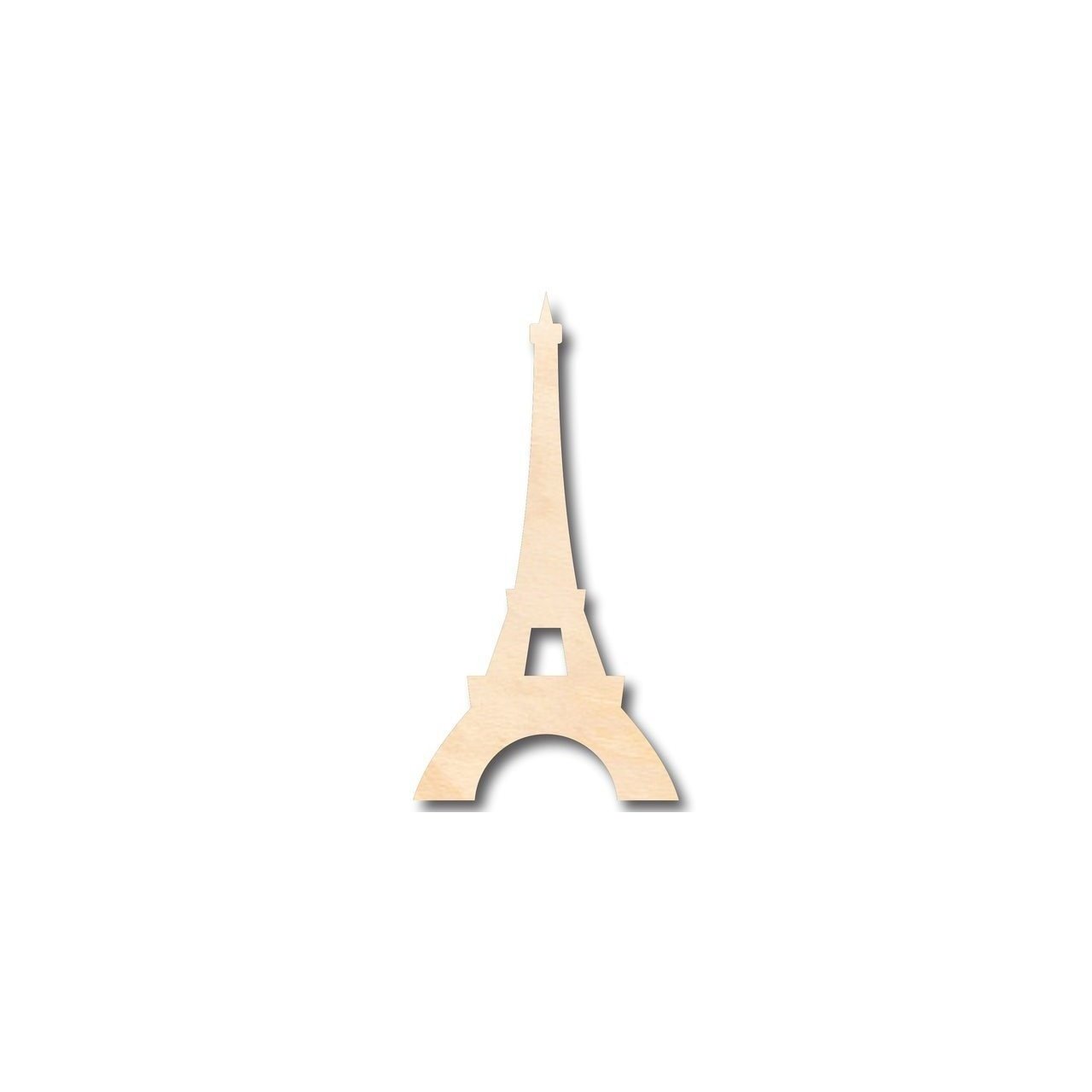 Unfinished Wood Eiffel Tower Shape - Paris - Monument - Craft - up to 46" DIY
