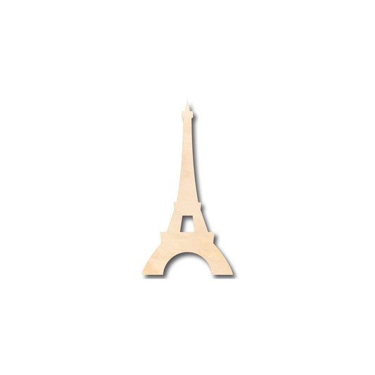 Unfinished Wood Eiffel Tower Shape - Paris - Monument - Craft - up to 46" DIY