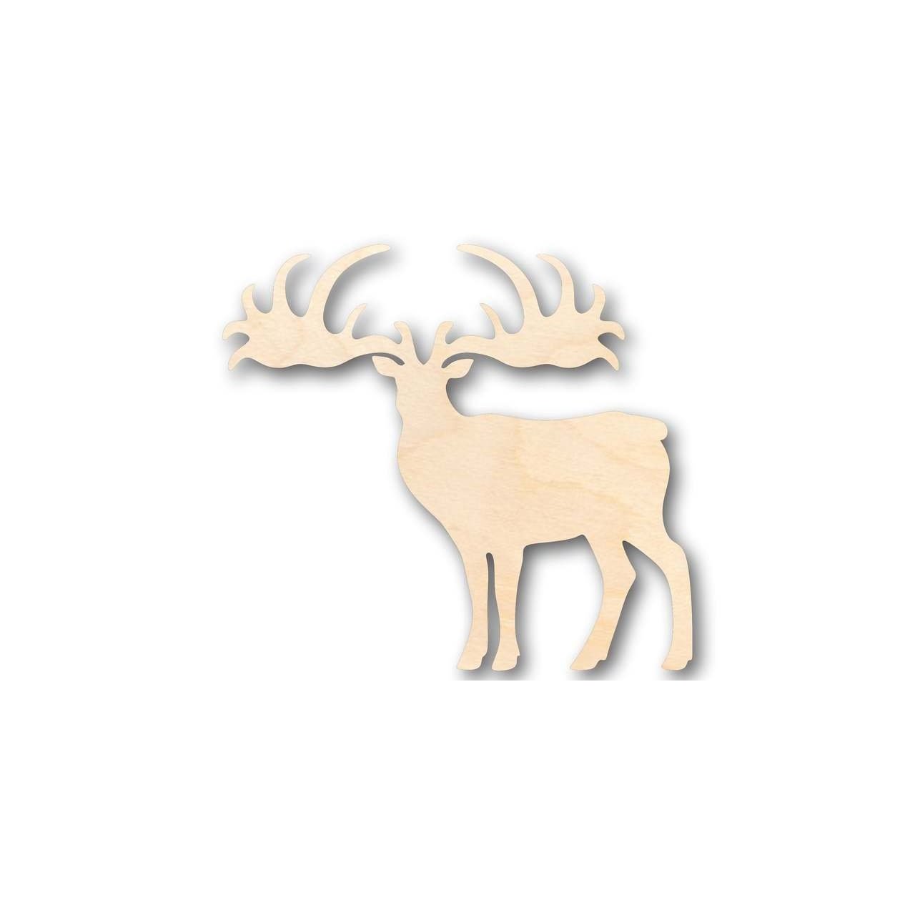 Unfinished Wood Elk Shape - Animal - Wildlife - Craft - up to 46" DIY