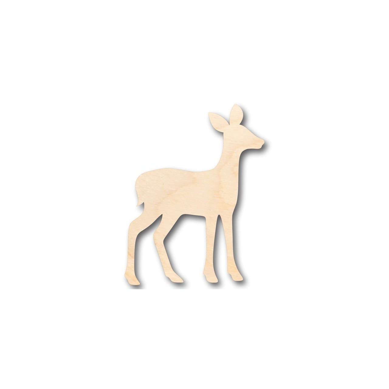 Unfinished Wood Fawn Deer Shape - Animal - Craft - up to 46" DIY