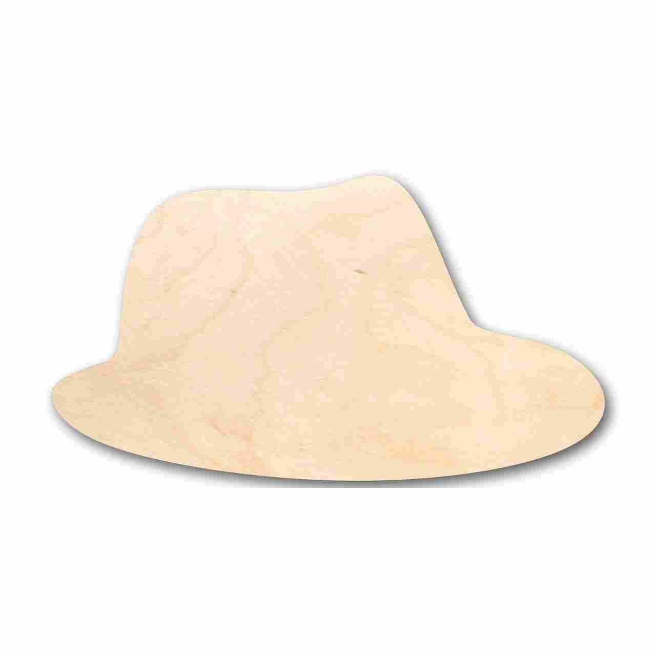 Unfinished Wood Fedora Shape - Hat - Craft - up to 46" DIY