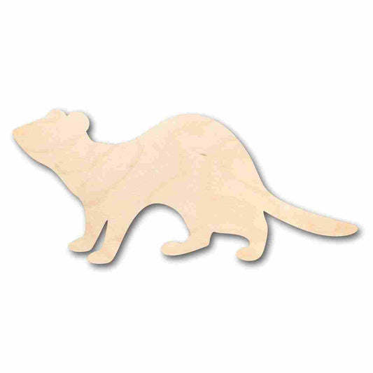 Unfinished Wood Ferret Shape - Animal - Craft - up to 46" DIY
