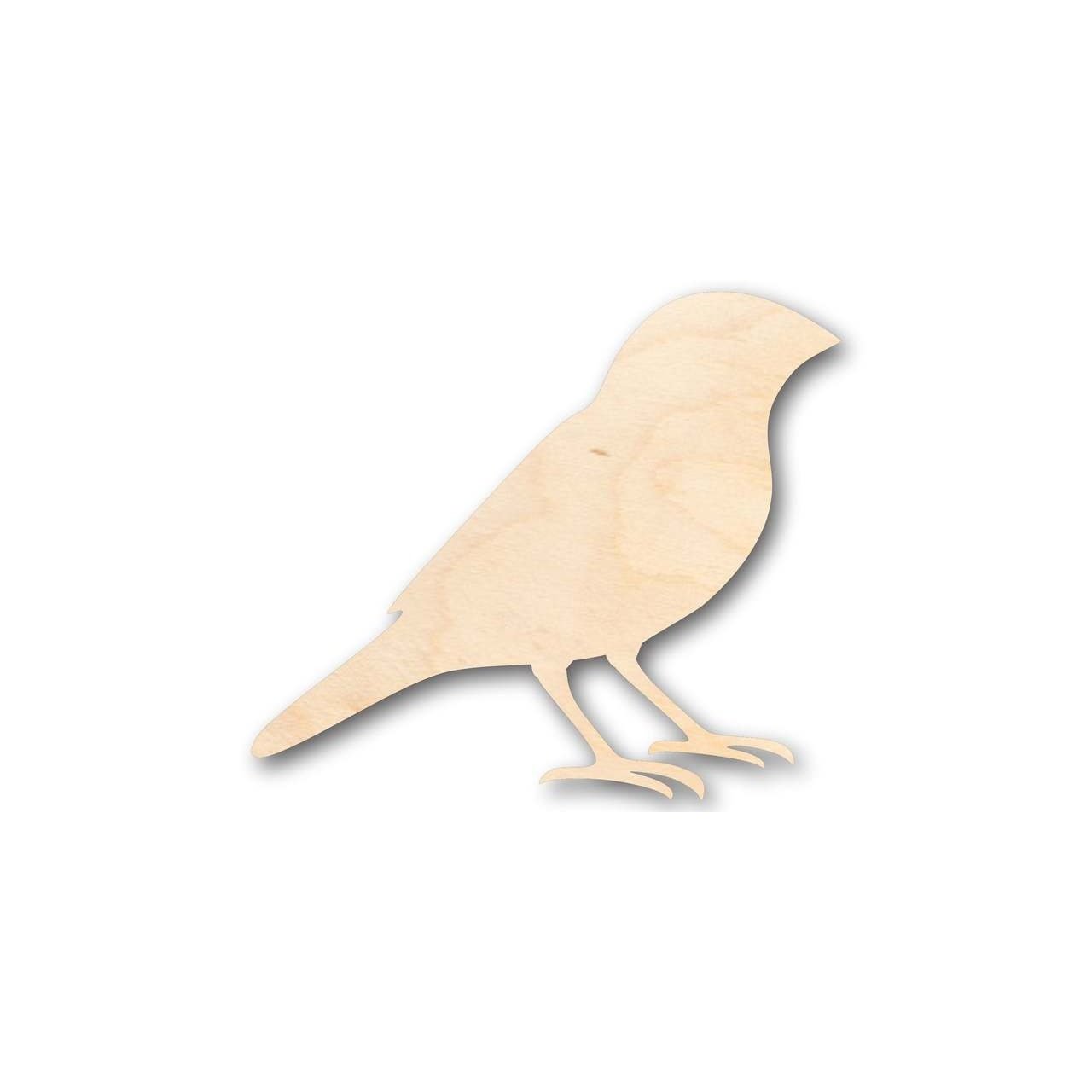 Unfinished Wood Finch Shape - Animal - Bird - Wildlife - Craft - up to 46" DIY