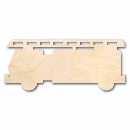Unfinished Wood Fire Truck Shape - Firefighter - Craft - up to 46" DIY