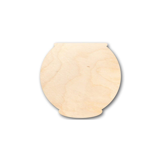 Unfinished Wood Fish Bowl Shape - Pet Fish - Craft - up to 46" DIY