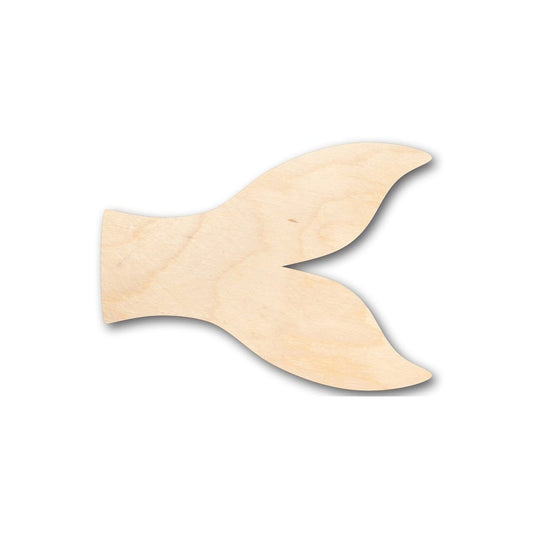Unfinished Wood Fish Tail Shape - Ocean - Animals - Craft - up to 46" DIY