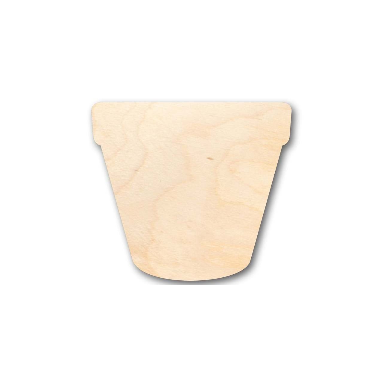 Unfinished Wood Flower Pot Shape - Flower - Craft - up to 46" DIY