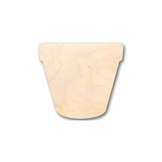 Unfinished Wood Flower Pot Shape - Flower - Craft - up to 46" DIY