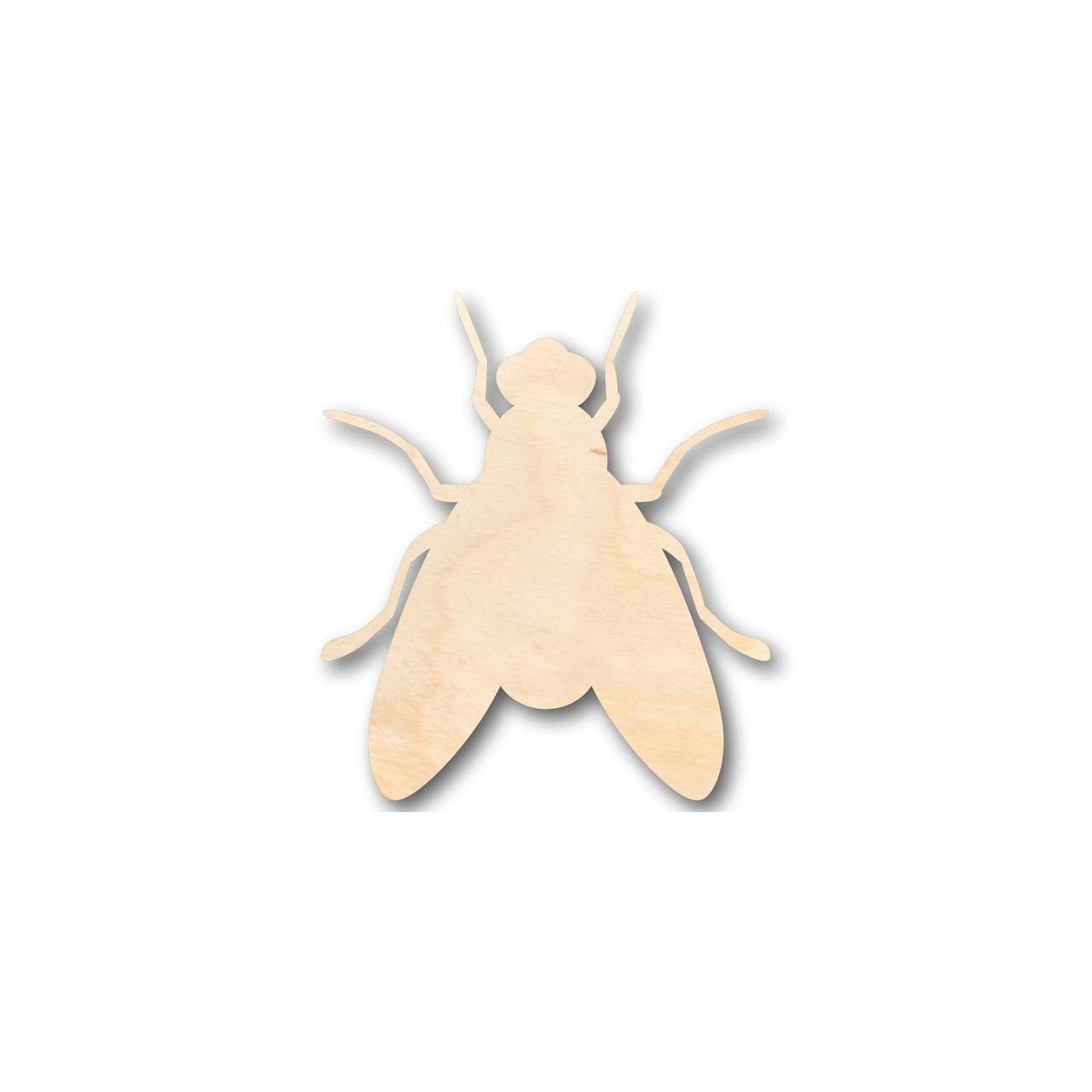 Unfinished Wood Fly Shape -Insect - Craft - up to 46" DIY