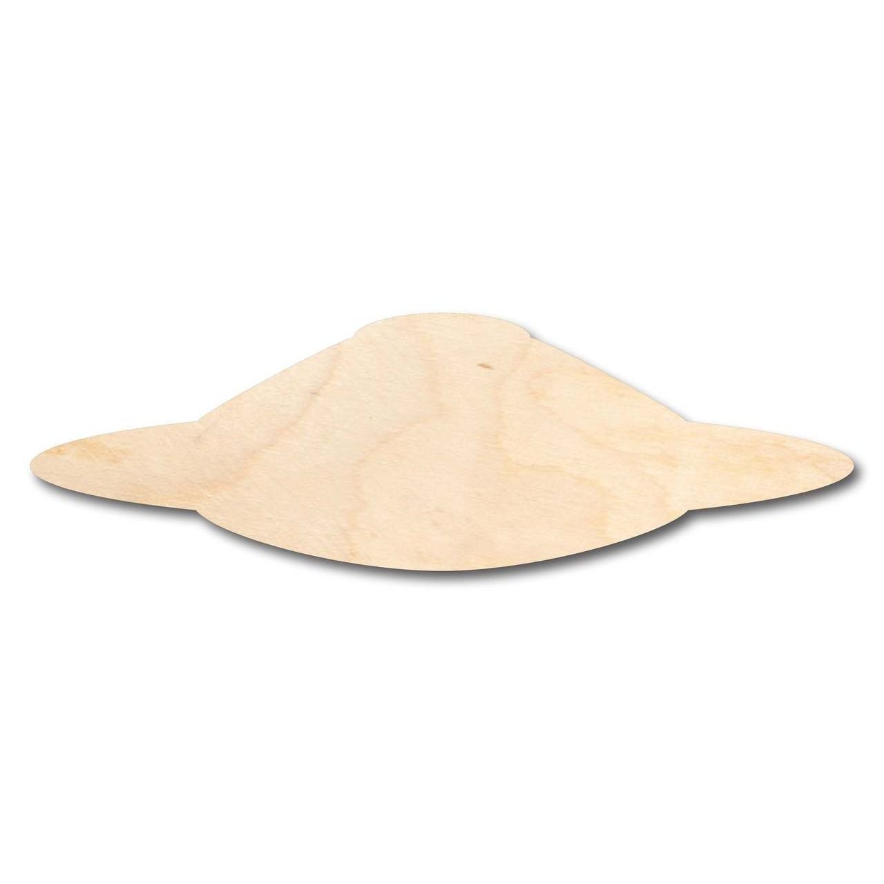 Unfinished Wood Flying Saucer Alien Shape - Outer Space - Craft - up to 46" DIY