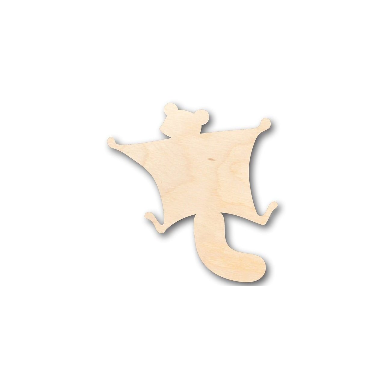 Unfinished Wood Flying Squirrel Shape - Animal - Craft - up to 46" DIY