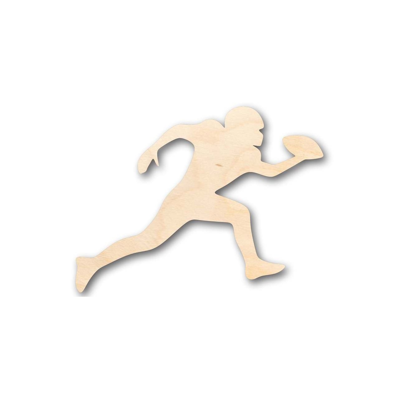 Unfinished Wood Football Player Shape - Sports - Craft - up to 46"