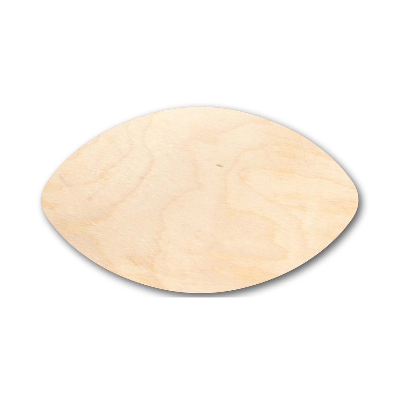 Unfinished Wood Football Shape - Craft - up to 46"