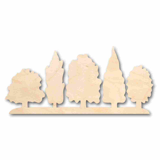 Unfinished Wood Forest Shape - Nature - Trees - Craft - up to 46" DIY