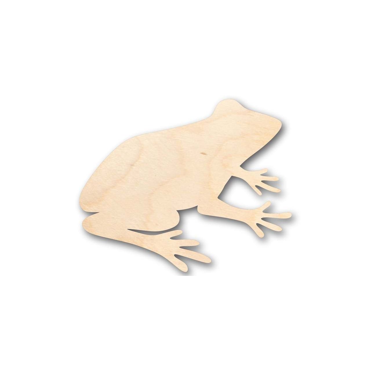 Unfinished Wood Frog Shape - Animal - Craft - up to 46" DIY