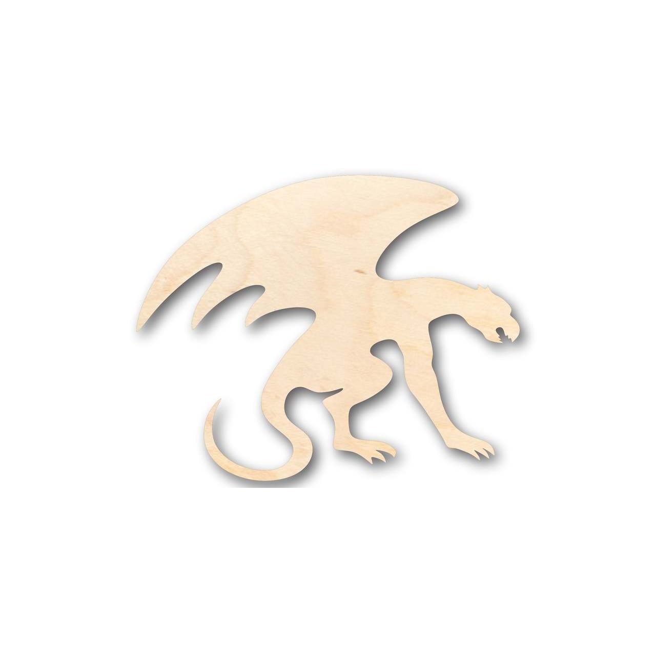 Unfinished Wood Gargoyle Shape - Architecture - Mythical Creature - Craft - up to 46" DIY