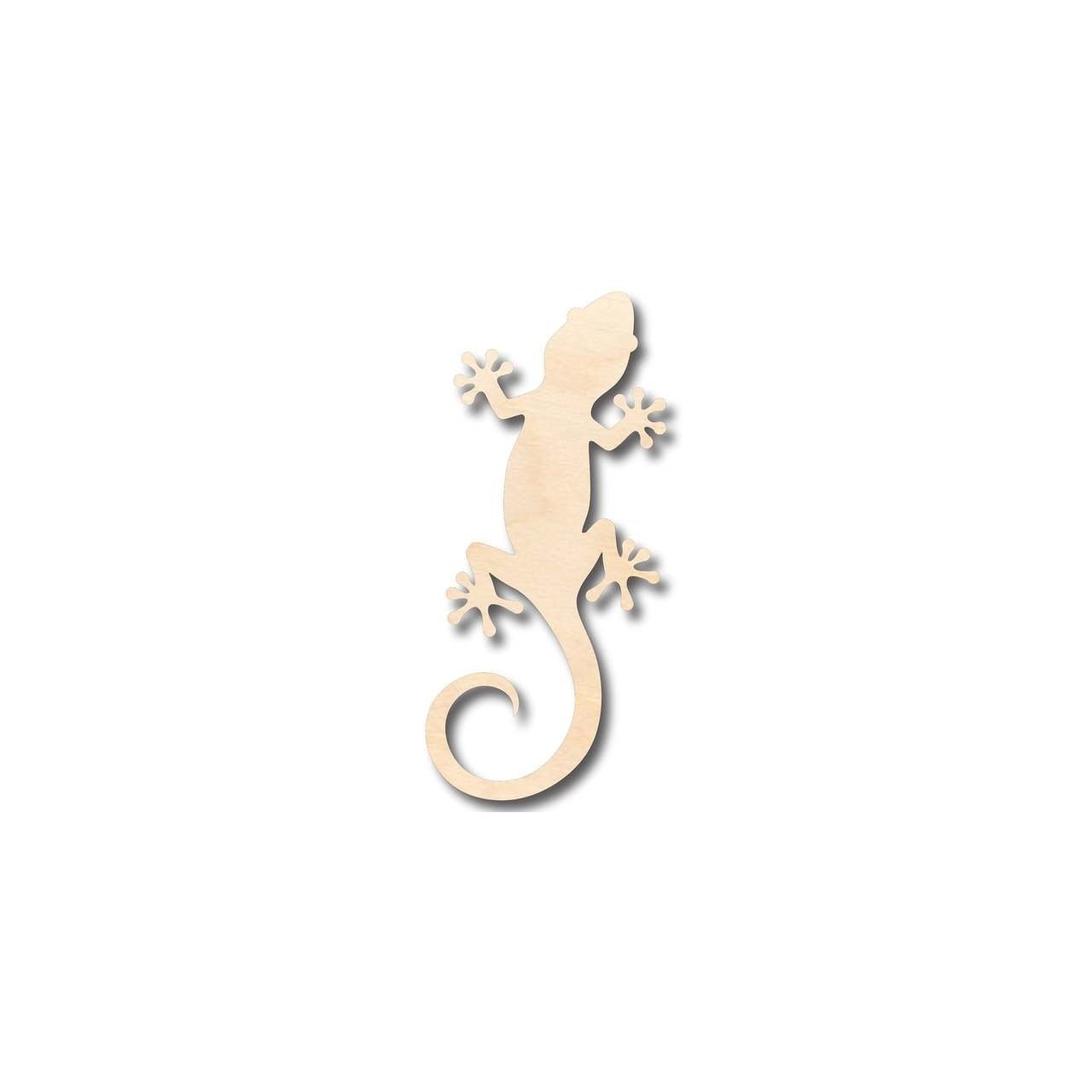 Unfinished Wood Gecko Shape - Animal - Craft - up to 46" DIY