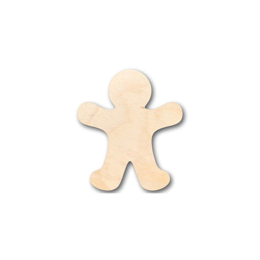 Unfinished Wood Gingerbread Man Shape - Candy - Holiday - Craft - up to 46" DIY