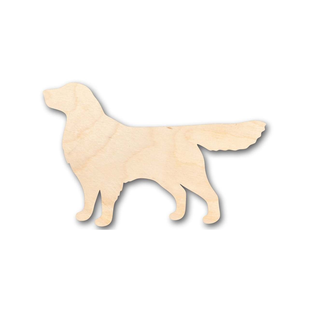 Unfinished Wood Golden Retriever Dog Shape - Animal - Pet - Craft - up to 46" DIY