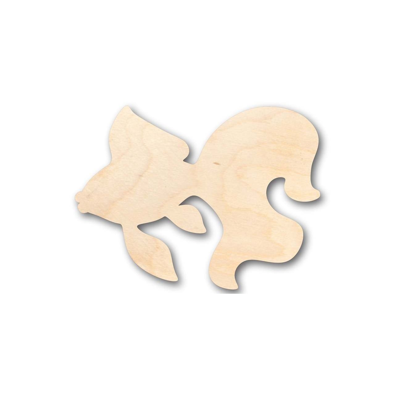Unfinished Wood Goldfish Shape - Pet - Ocean - Craft - up to 46" DIY