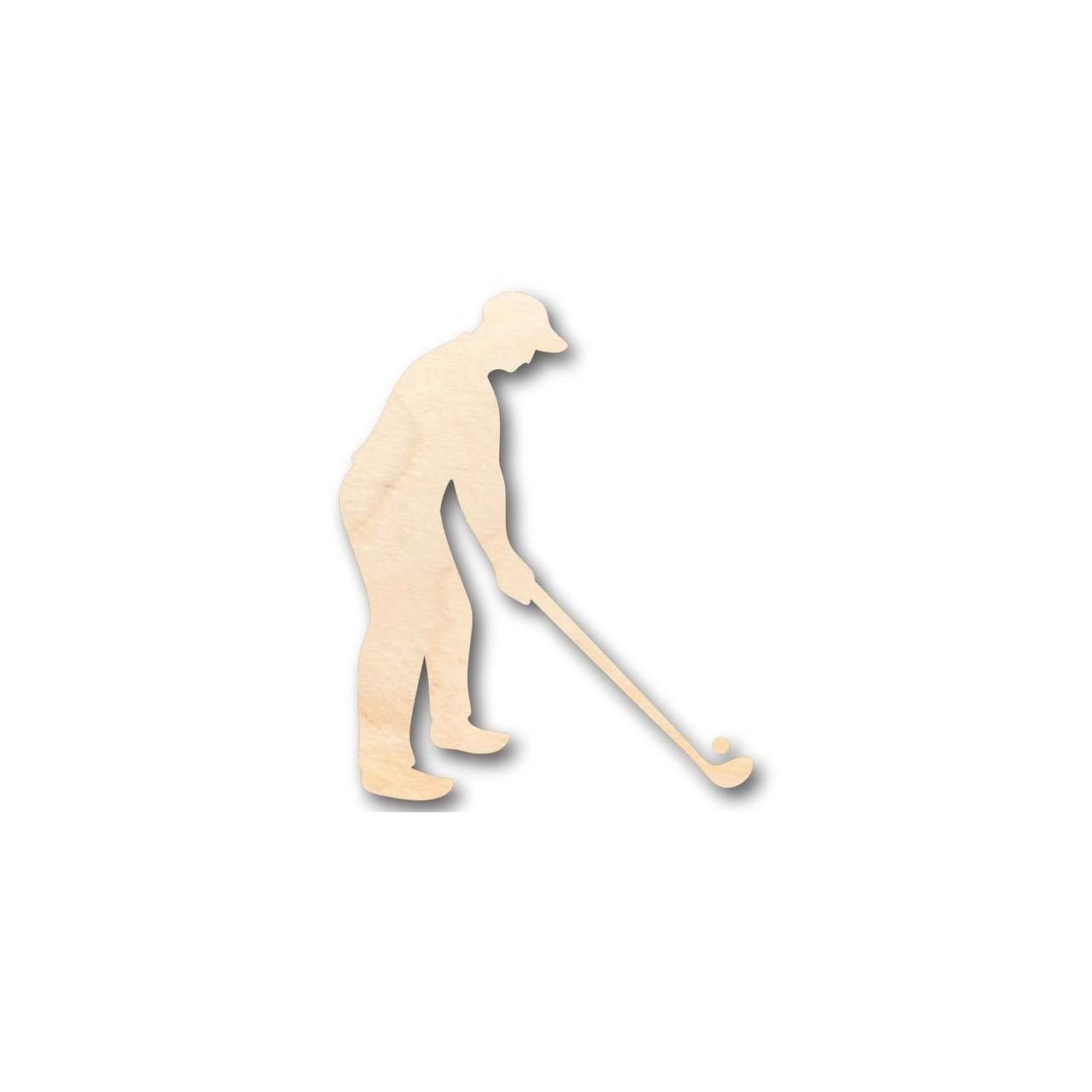 Unfinished Wood Golfer Shape - Sporting - Craft - up to 46" DIY