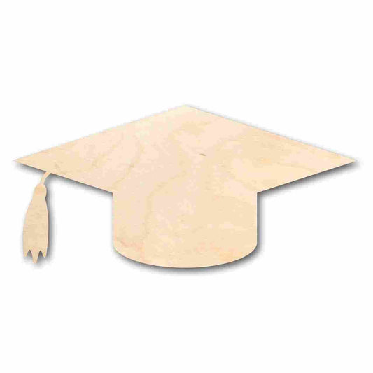 Unfinished Wood Graduation Cap Shape - Craft - up to 46" DIY