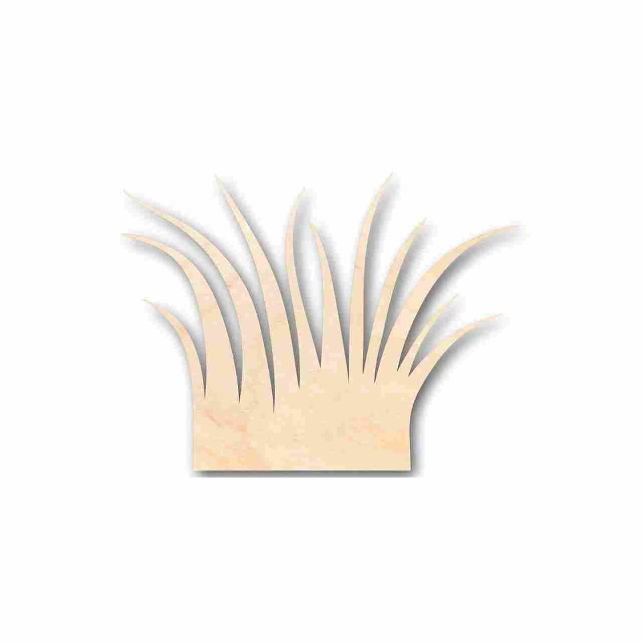 Unfinished Wood Grass Shape - Plants - Craft - up to 46" DIY