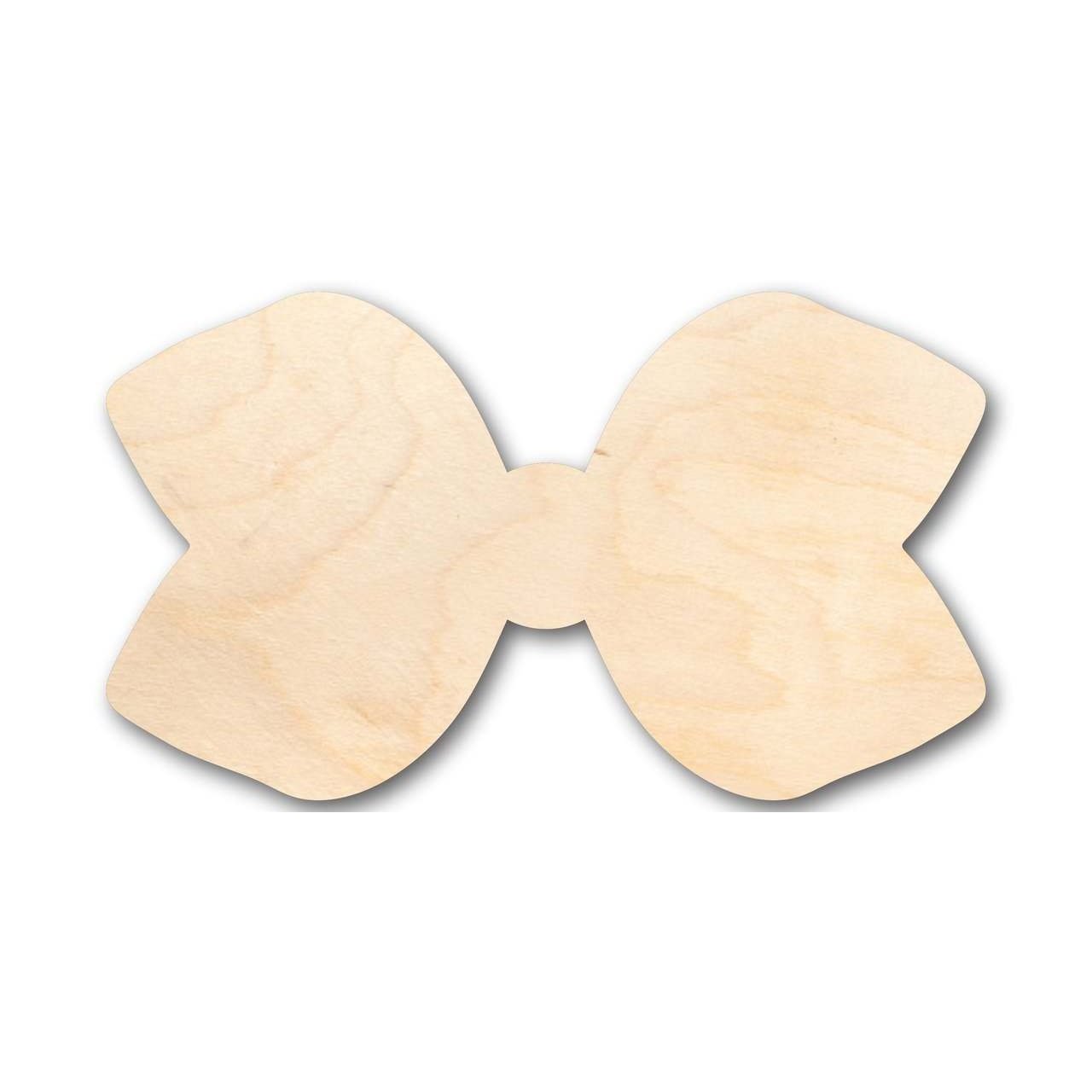 Unfinished Wood Hair Bow Shape - Craft - up to 46" DIY