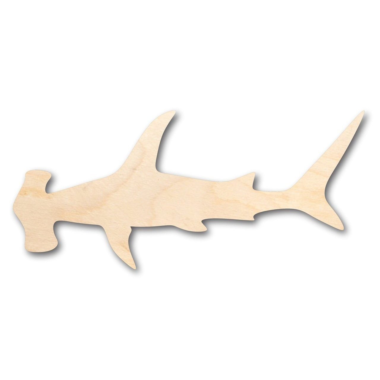 Unfinished Wood Hammerhead Shape - Ocean - Craft - up to 46" DIY