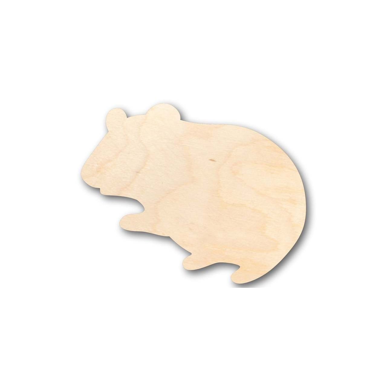 Unfinished Wood Hamster Shape - Animal - Pet - Craft - up to 46" DIY