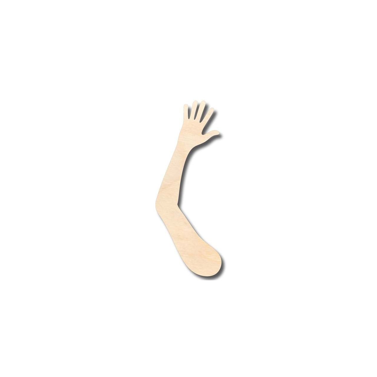Unfinished Wood Hand and Arm Shape - Craft - up to 46" DIY