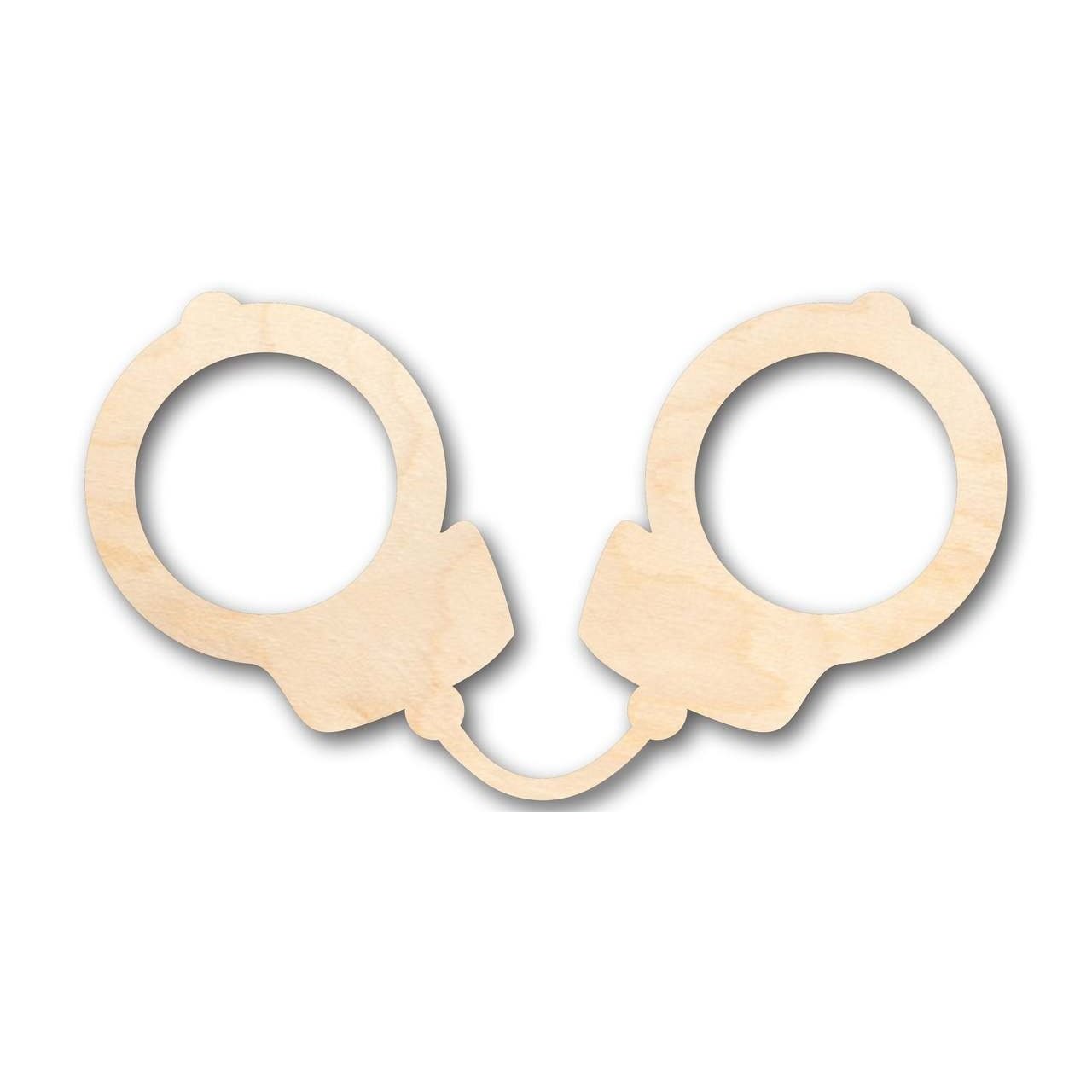 Unfinished Wood Handcuff Shape - Police - Law - Craft - up to 46" DIY