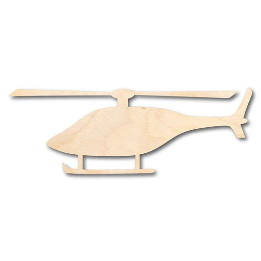 Unfinished Wood Helicopter Shape - Military - News - Craft - up to 46" DIY