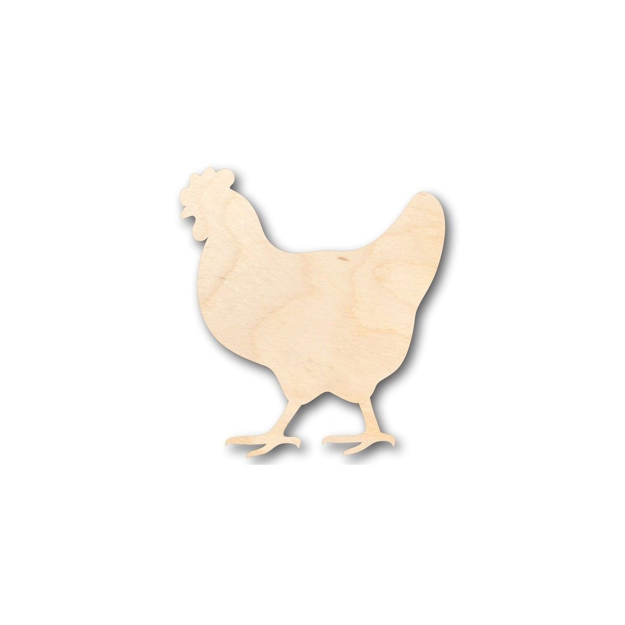 Unfinished Wood Hen Chicken Shape - Farm Animal - Craft - up to 46" DIY