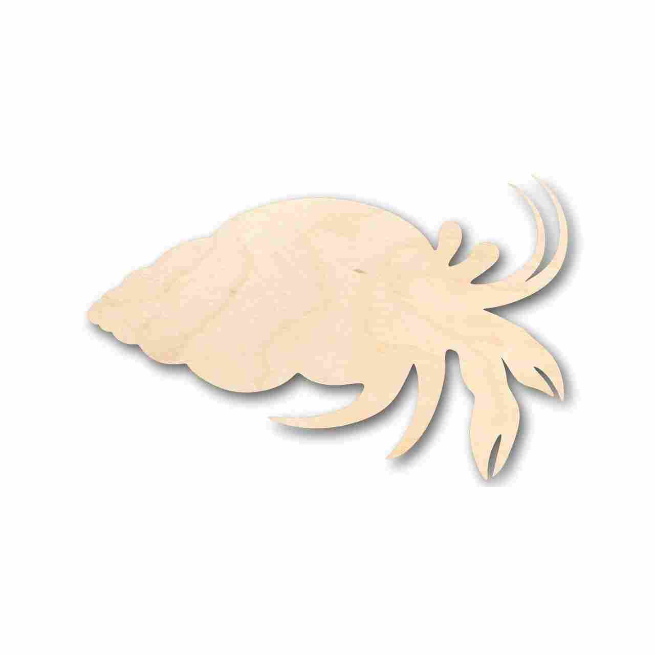 Unfinished Wood Hermit Crab Shape - Ocean - Beach - Nursery - Craft - up to 46" DIY