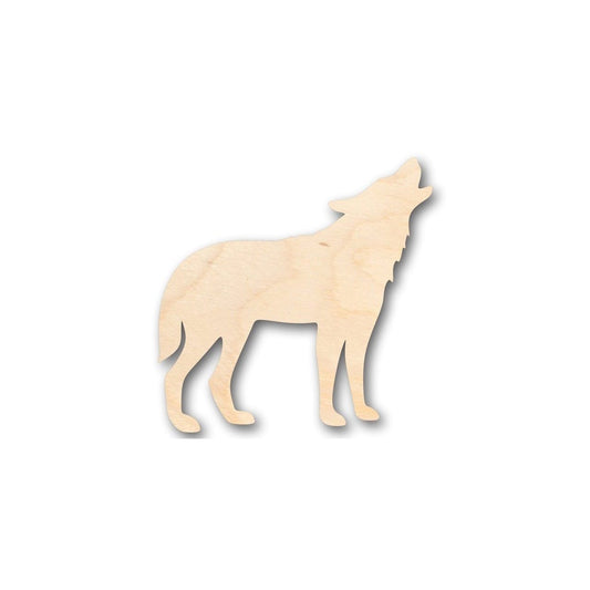 Unfinished Wood Howling Wolf Shape - Animal - Wildlife - Craft - up to 46" DIY