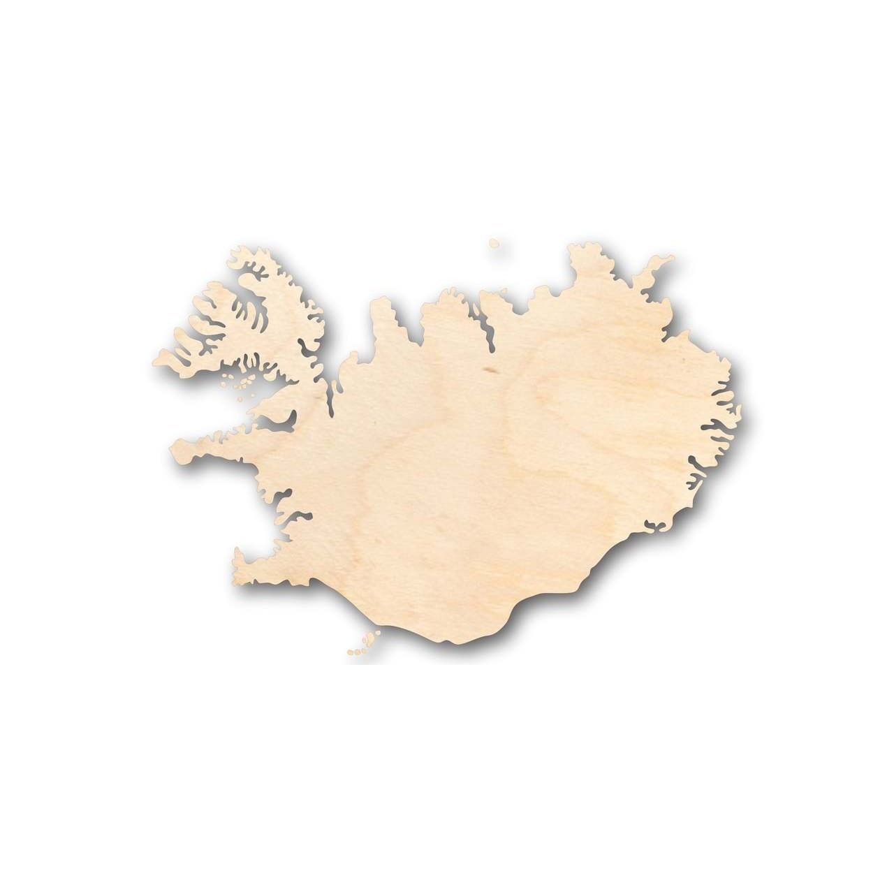 Unfinished Wood Iceland Shape - Country - Craft - up to 46" DIY