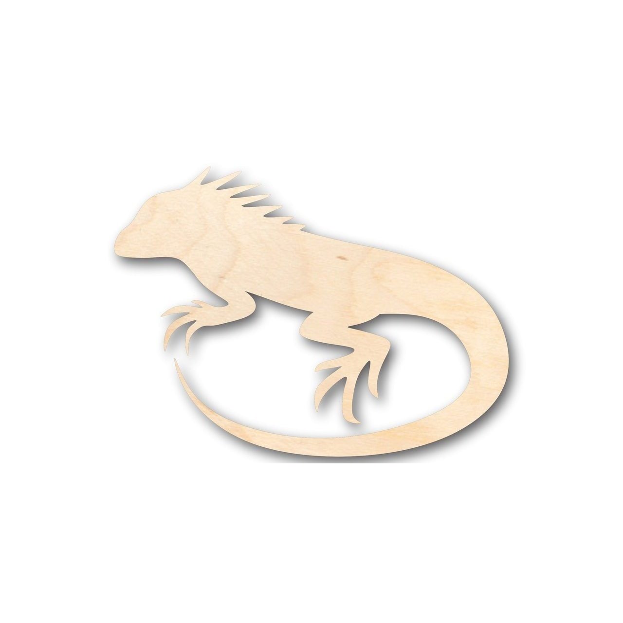 Unfinished Wood Iguana Shape - Reptile - Animal - Craft - up to 46" DIY
